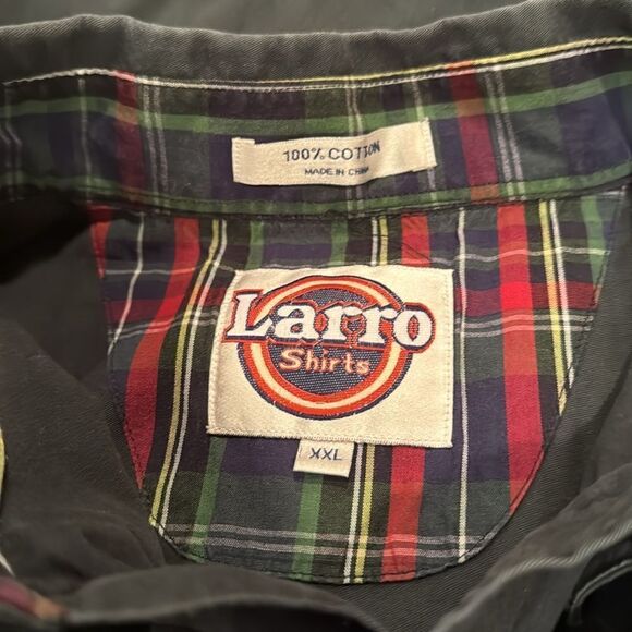 Larro Shirt Men’s Size XXL Green Long Sleeve - Picture 5 of 6